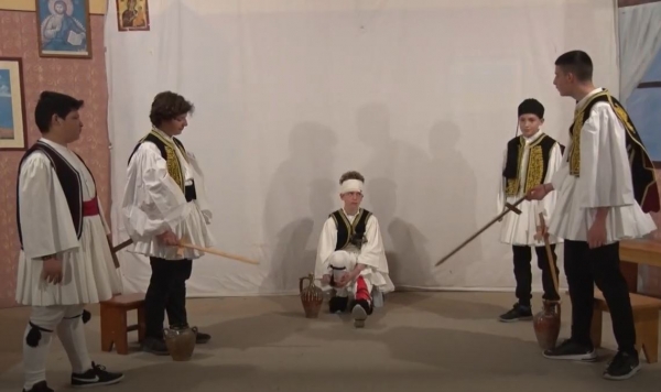 &nbsp;&Eta; &gamma;&iota;&omicron;&rho;&tau;ή &tau;&omicron;&upsilon; 1&omicron;&upsilon; &Gamma;&upsilon;&mu;&nu;&alpha;&sigma;ί&omicron;&upsilon; &Gamma;&rho;&epsilon;&beta;&epsilon;&nu;ώ&nu; &gamma;&iota;&alpha; &tau;&eta;&nu;&nbsp; &Epsilon;&theta;&nu;&iota;&kappa;ή &mu;&alpha;&sigmaf; &Pi;&alpha;&lambda;&iota;&gamma;&gamma;&epsilon;&nu;&epsilon;&sigma;ί&alpha;