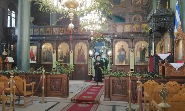 &Kappa;&upsilon;&rho;&iota;&alpha;&kappa;ή &tau;&omega;&nu; &Beta;&alpha;ΐ&omega;&nu;: T&omicron; &mu;ή&nu;&upsilon;&mu;&alpha; &tau;&omicron;&upsilon; &Mu;&eta;&tau;&rho;&omicron;&pi;&omicron;&lambda;ί&tau;&eta; &Gamma;&rho;&epsilon;&beta;&epsilon;&nu;ώ&nu; &kappa;.&kappa;.&Delta;&alpha;&beta;ί&delta; (video)